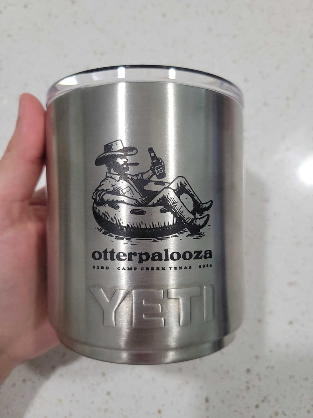 YETI Stainless Steel Otterpalooza Insulated Tumbler - Silver